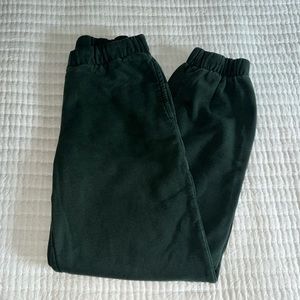 brandy melville dark green rosa sweatpants 💚💚